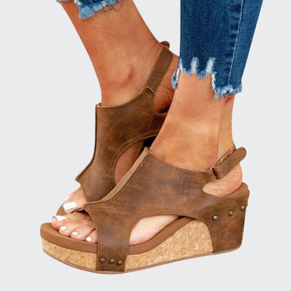 Savannah - Women's Slingback Platform Sandals