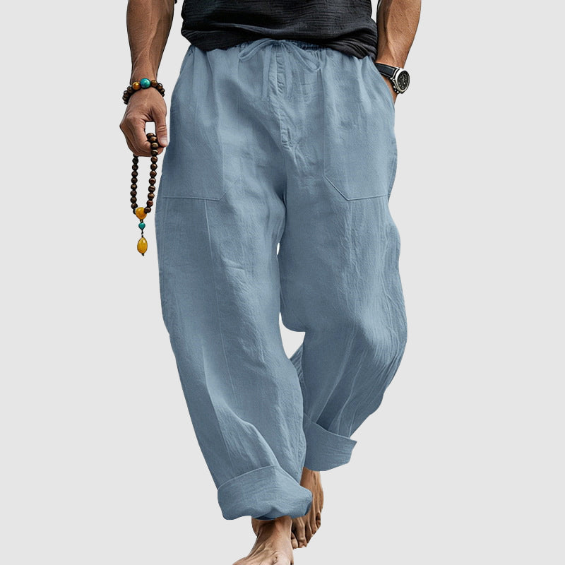 Dalton - Men's Linen Blend Relaxed Harem Pants
