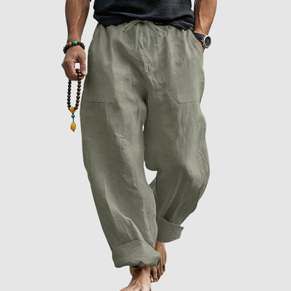 Dalton - Men's Linen Blend Relaxed Harem Pants