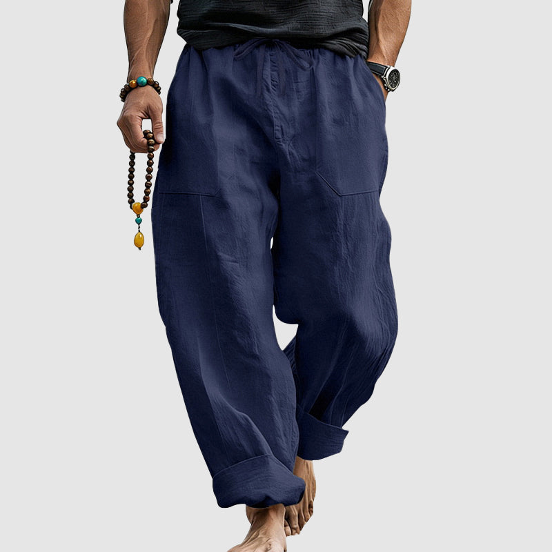 Dalton - Men's Linen Blend Relaxed Harem Pants