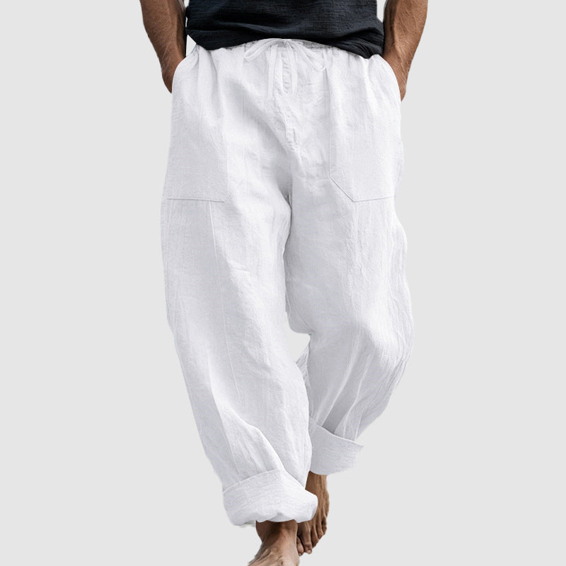 Dalton - Men's Linen Blend Relaxed Harem Pants