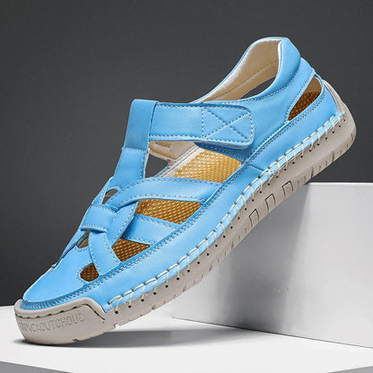 Derek - Men's Woven Cutout Sandals