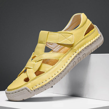 Derek - Men's Woven Cutout Sandals