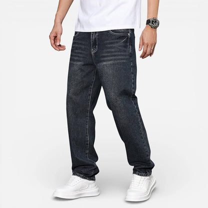 Dylan - Men's Relaxed Fit Washed Denim Jeans
