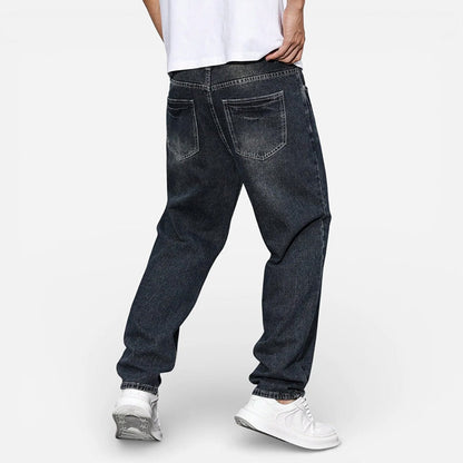 Dylan - Men's Relaxed Fit Washed Denim Jeans