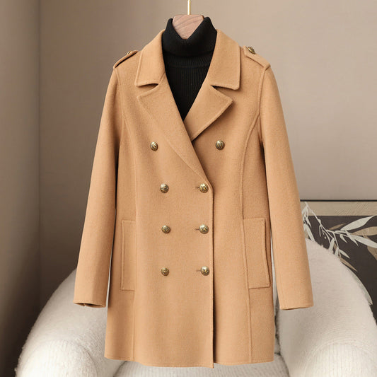 Elegant Soft Women’s Wool Cashmere Coat