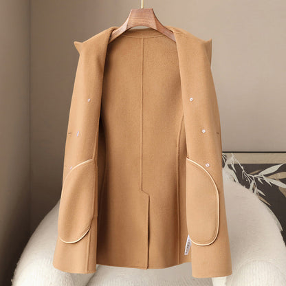 Elegant Soft Women’s Wool Cashmere Coat