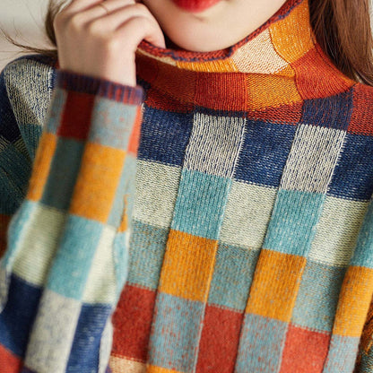 Elise Leroy Checkered Cozy Sweater