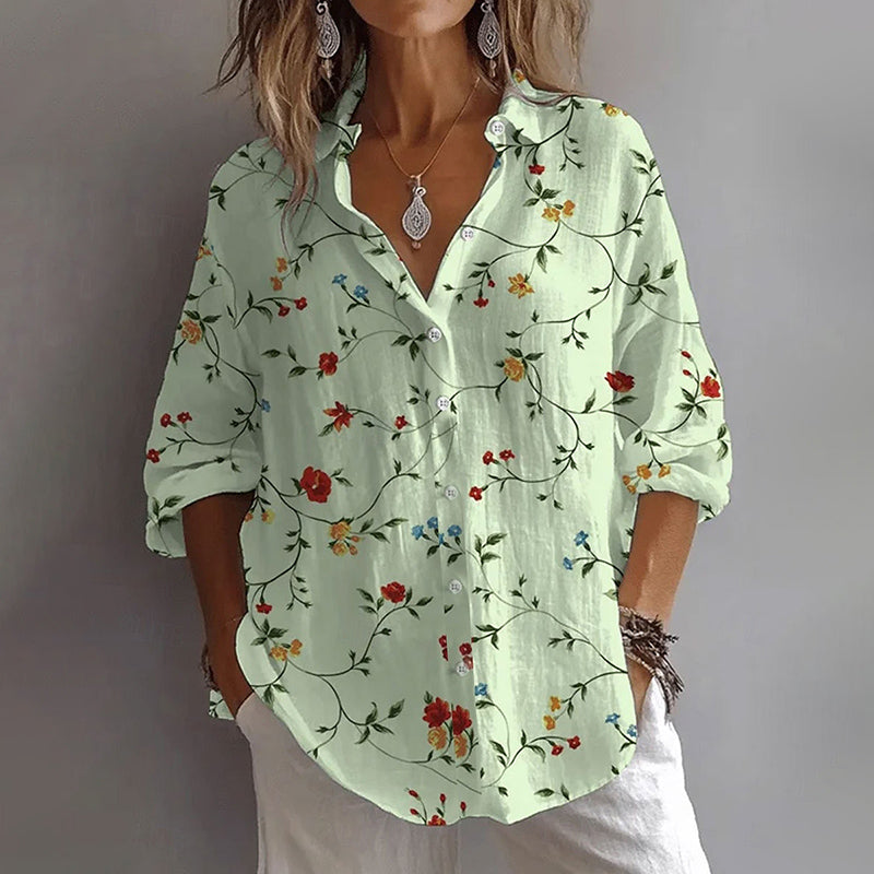 Elise Leroy Floral Button-Down Shirt
