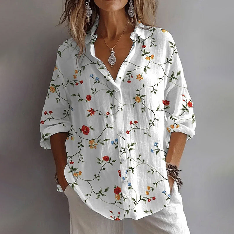 Elise Leroy Floral Button-Down Shirt