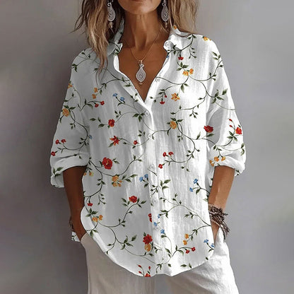 Elise Leroy Floral Button-Down Shirt