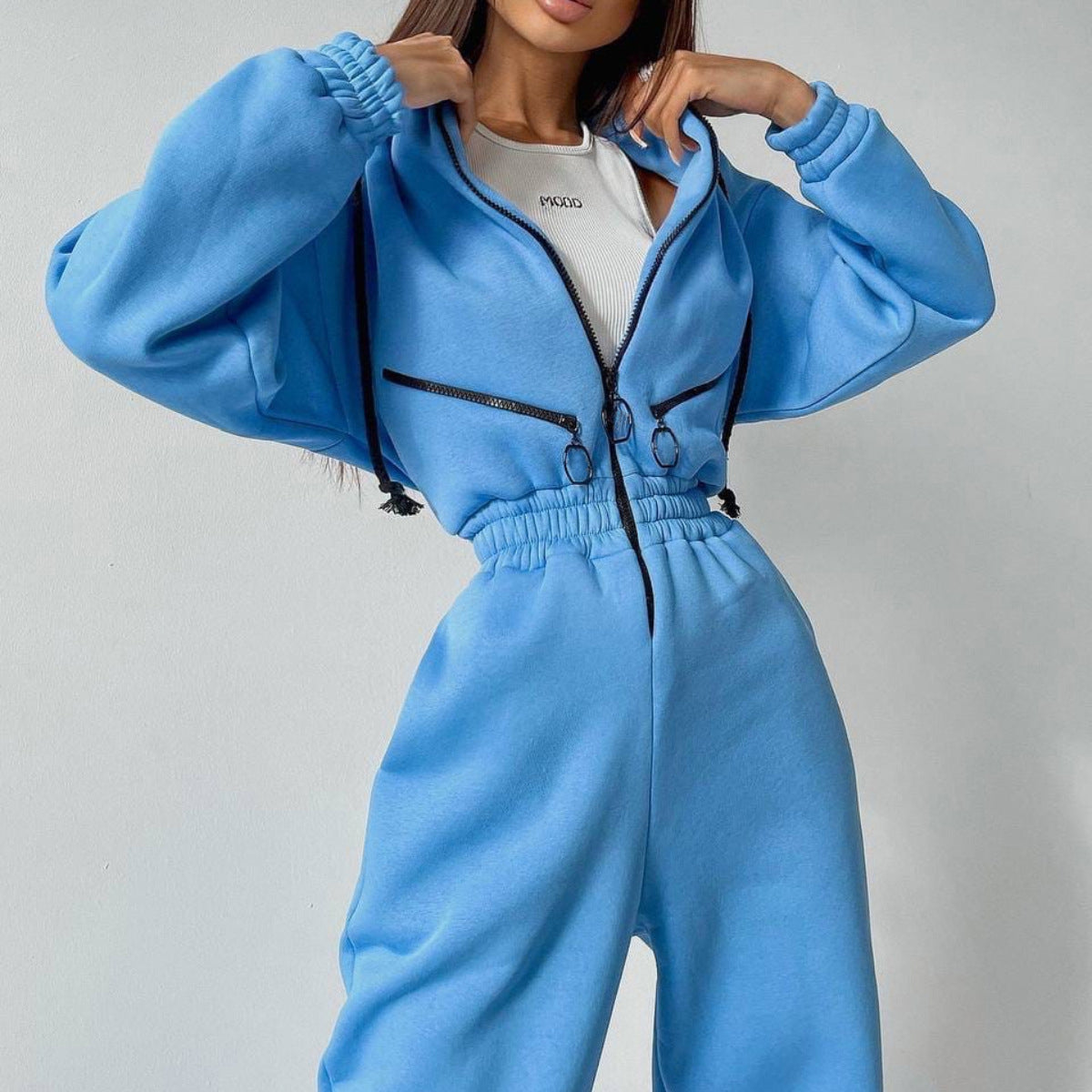 Elise Leroy Hoodie Hug Jumpsuit