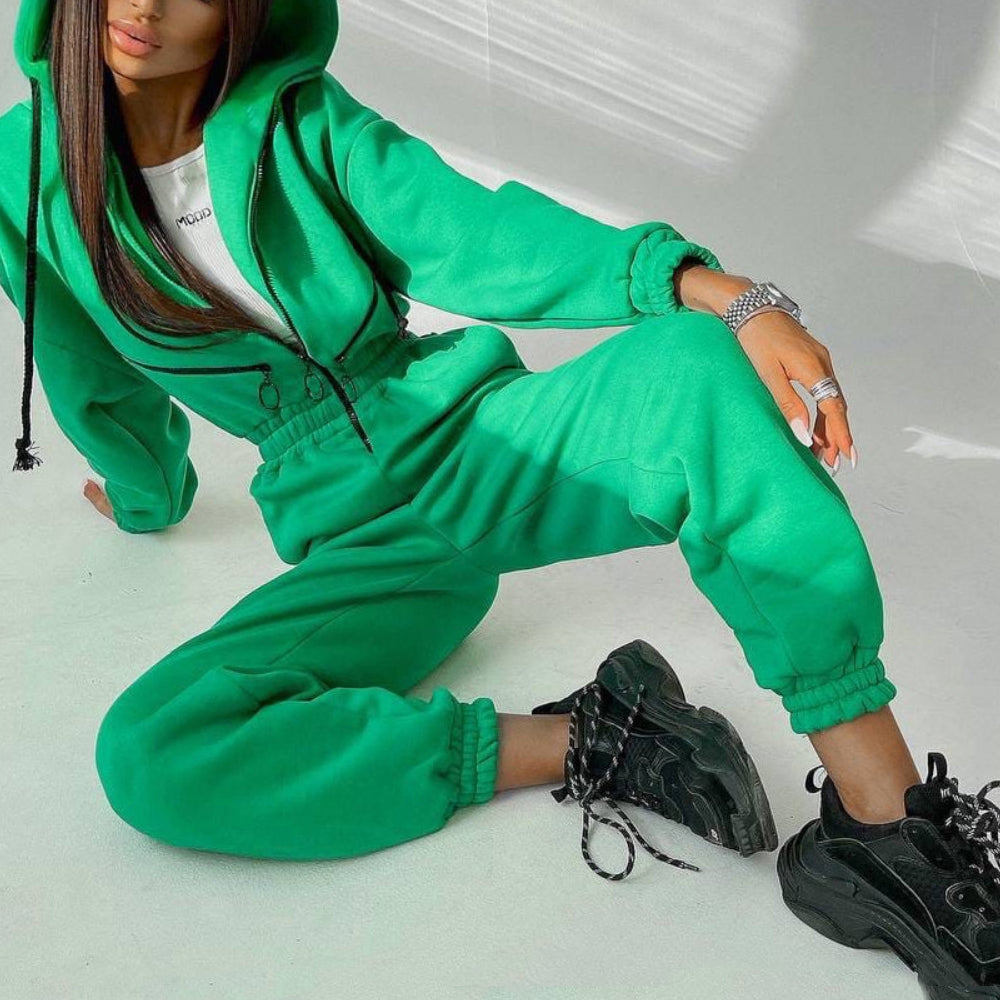 Elise Leroy Hoodie Hug Jumpsuit