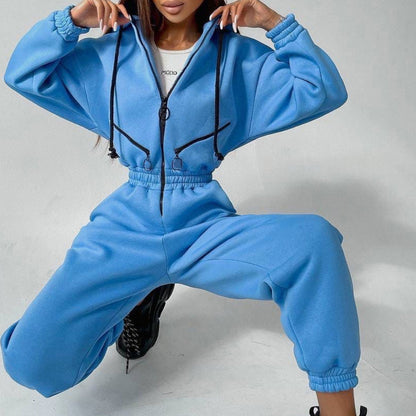 Elise Leroy Hoodie Hug Jumpsuit