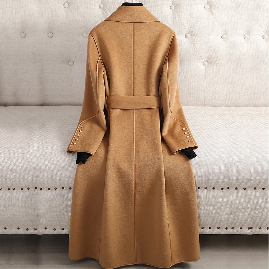 Elise Leroy Reversed Rhapsody Wool Coat