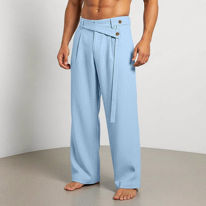 Elliot - Men's Linen Wrap Waist Lounge Pants