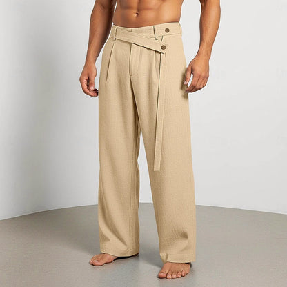 Elliot - Men's Linen Wrap Waist Lounge Pants