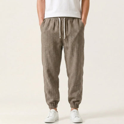 Eric - Men's Linen Drawstring Jogger Pants