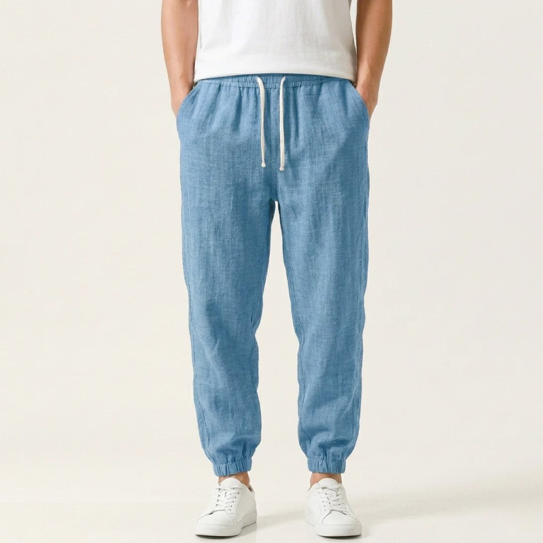 Eric - Men's Linen Drawstring Jogger Pants