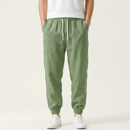 Eric - Men's Linen Drawstring Jogger Pants