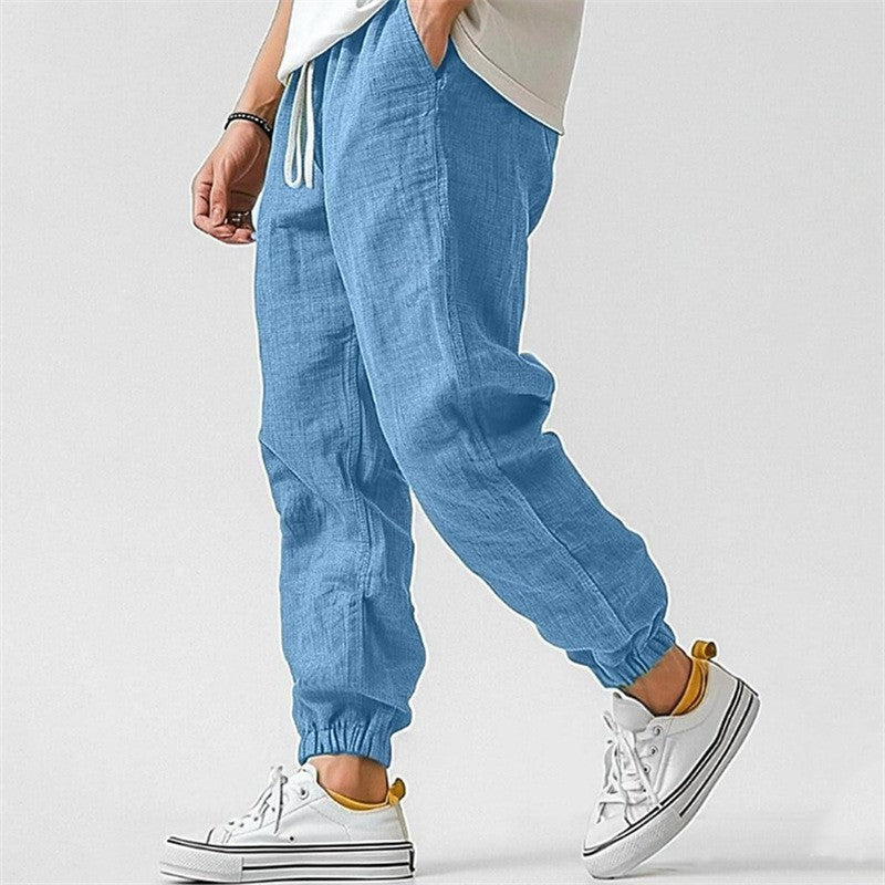 Eric - Men's Linen Drawstring Jogger Pants