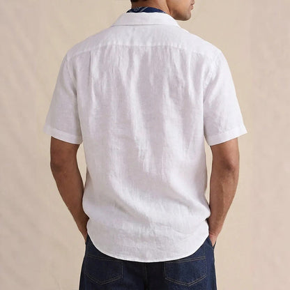 Eric - Men's Linen Casual Short Sleeve Button Up Shirt