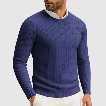 Essential Ribbed Cable Knit Sweater