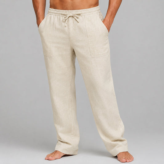 Evan - Men's Linen Blend Relaxed Fit Pants
