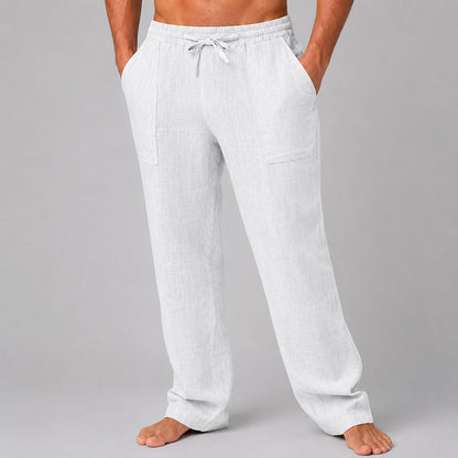 Evan - Men's Linen Blend Relaxed Fit Pants