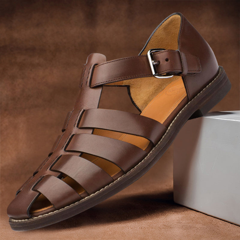 Felix Grant Leather Fisherman Sandals