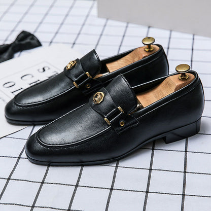 Felix Grant Low Heel Loafers with Metal Detail