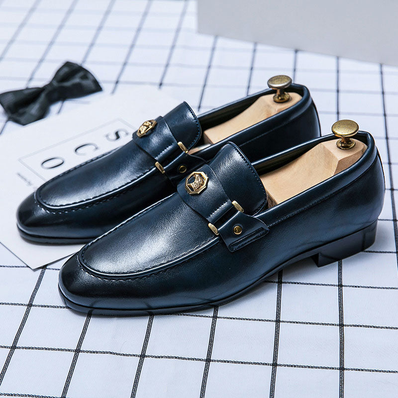Felix Grant Low Heel Loafers with Metal Detail