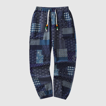 Felix Grant Patchwork Print Drawstring Pants