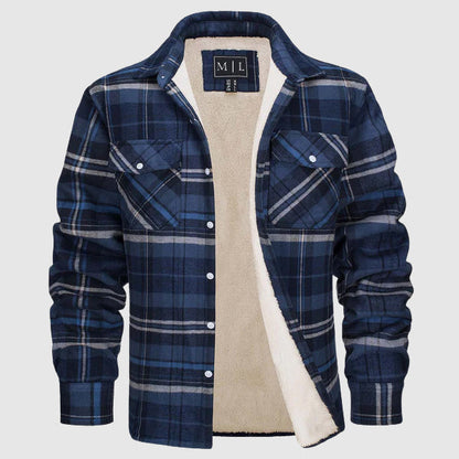 Felix Grant Sherpa Plaid Jacket