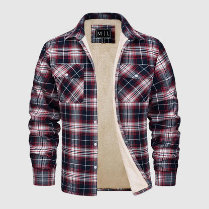 Felix Grant Sherpa Plaid Jacket