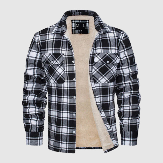 Felix Grant Sherpa Plaid Jacket