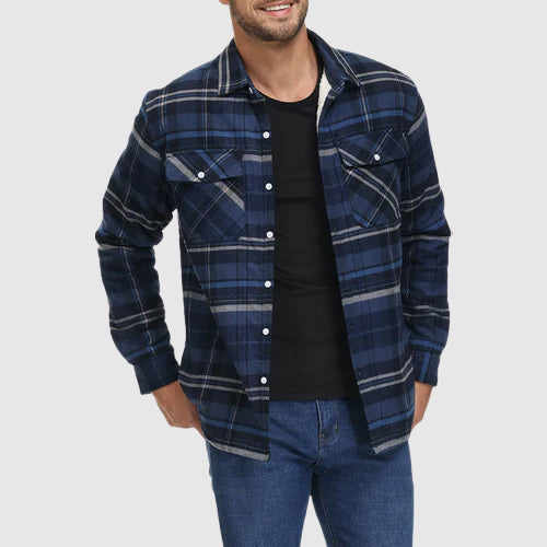 Felix Grant Sherpa Plaid Jacket