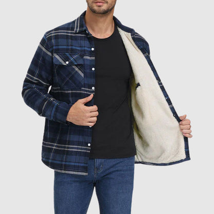 Felix Grant Sherpa Plaid Jacket