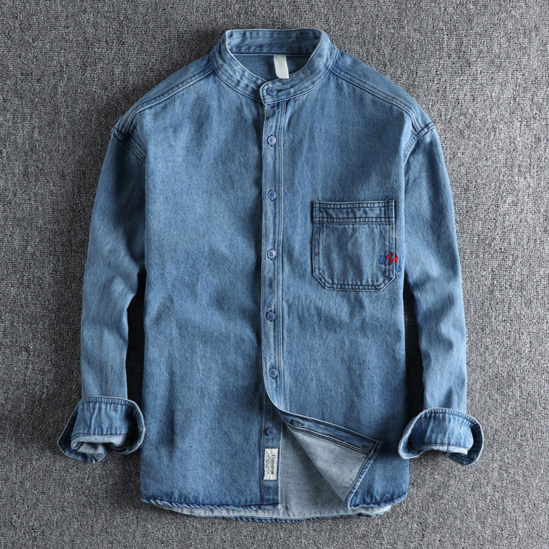 Felix Grant Washed Spring Denim Shirt