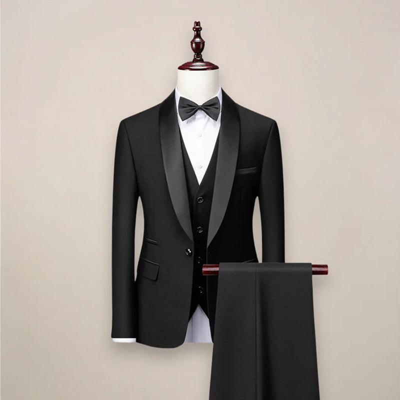 François Blanchet Three-Piece Formal Tuxedo Suit