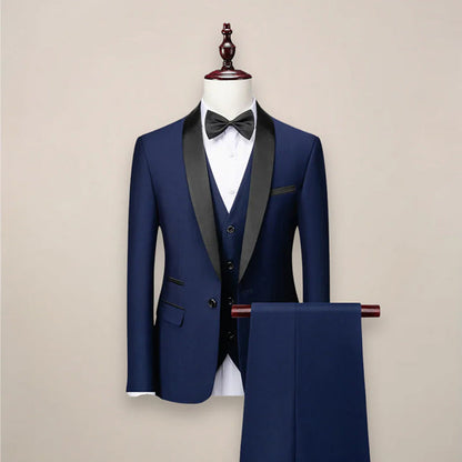 François Blanchet Three-Piece Formal Tuxedo Suit