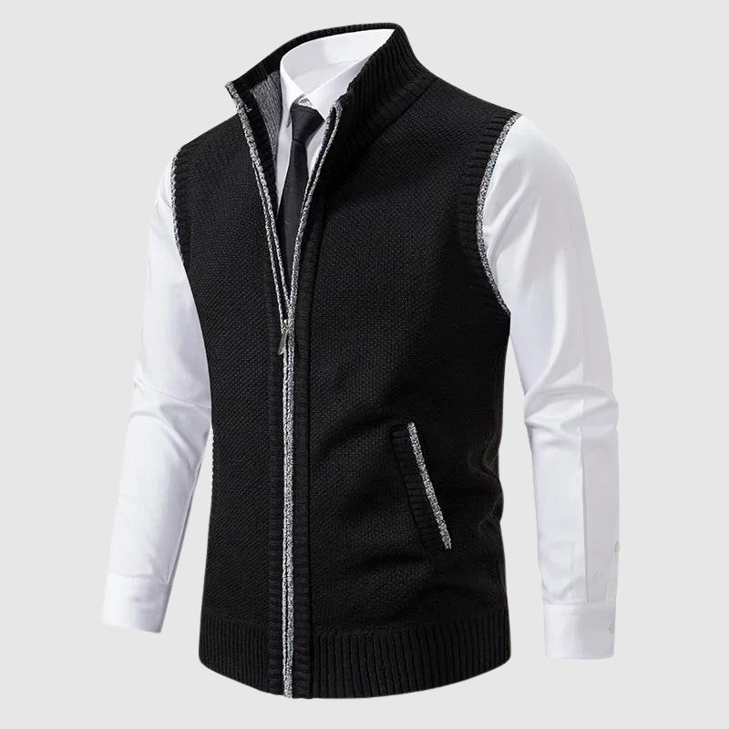 François Blanchet Zip-Up Sweater Vest