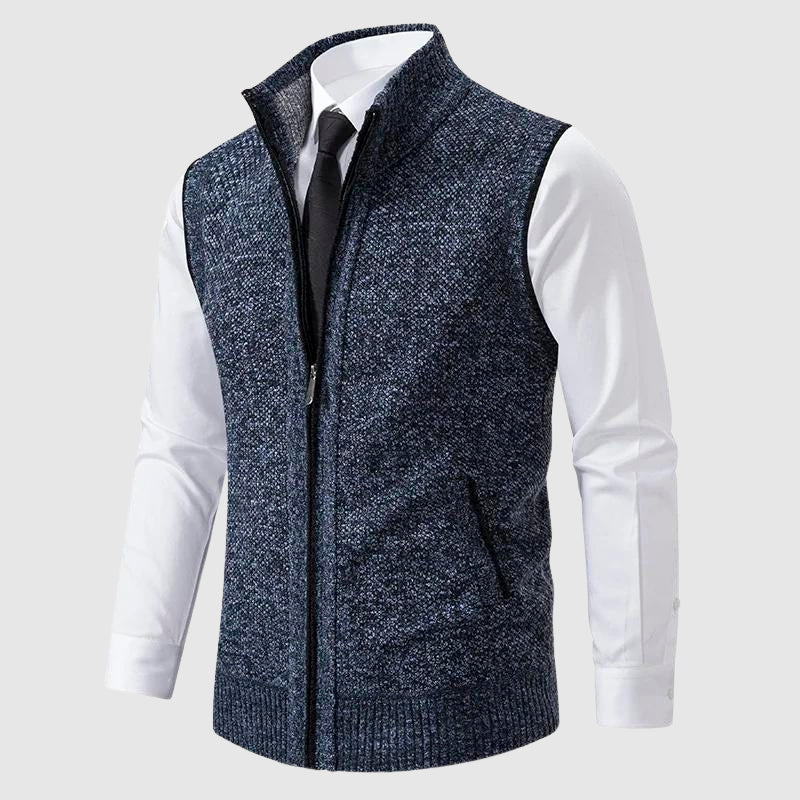 François Blanchet Zip-Up Sweater Vest