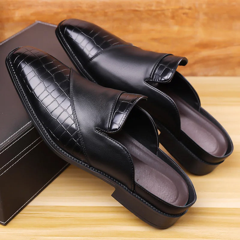 François Blanchet Mule Shoes with Textured Upper