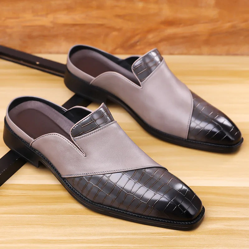 François Blanchet Mule Shoes with Textured Upper