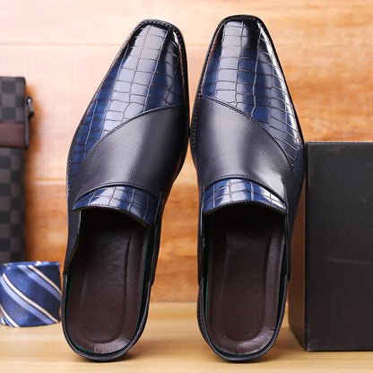 François Blanchet Mule Shoes with Textured Upper