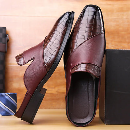 François Blanchet Mule Shoes with Textured Upper