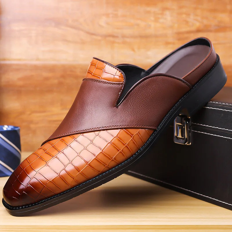 François Blanchet Mule Shoes with Textured Upper