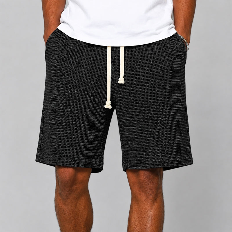 Gavin - Men's Relaxed Fit Waffle Shorts