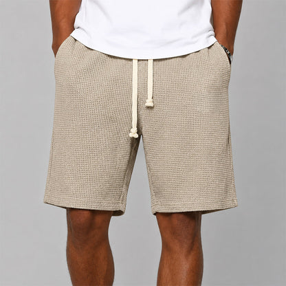 Gavin - Men's Relaxed Fit Waffle Shorts